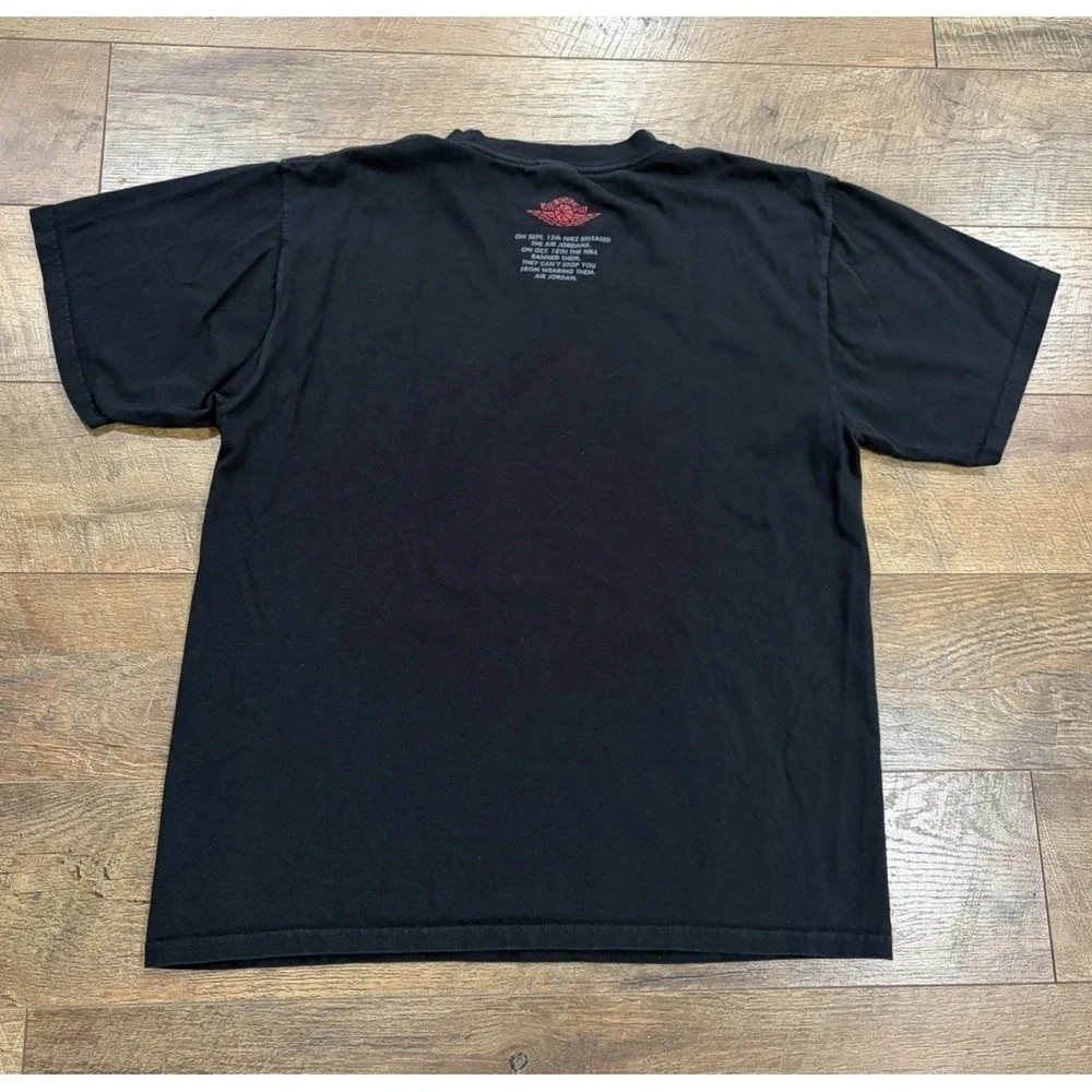 Vintage Air Jordan Banned Jordan 1 Graphic Tee Black XL
